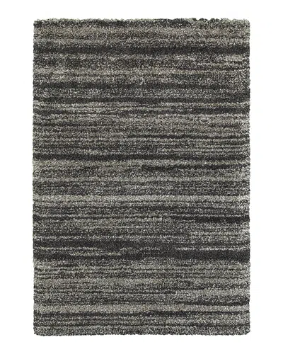 Oriental Weavers Henderson Shag 5993e Area Rug, 6'7 X 9'6 In Gray/charcoal
