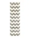 Oriental Weavers Henderson Shag 625w Runner Rug, 2'3 X 7'6 In Gray/ivory