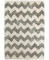 Oriental Weavers Henderson Shag 625w9 6'7"x9'6" Area Rug In Gray