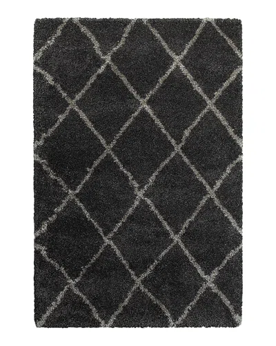 Oriental Weavers Henderson Shag 90 Area Rug, 5'3 X 7'6 In Charcoal/gray