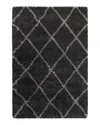 Oriental Weavers Henderson Shag 90 Area Rug, 7'10 X 10'10 In Charcoal/gray