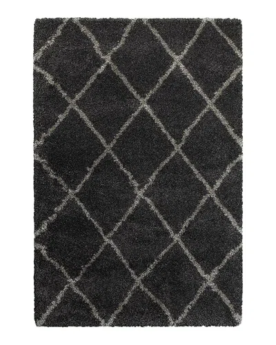 Oriental Weavers Henderson Shag 90 Area Rug, 7'10 X 10'10 In Charcoal/gray