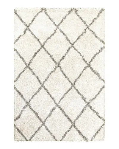Oriental Weavers Henderson Shag 90 Area Rug, 7'10 X 10'10 In Ivory/gray