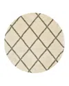 Oriental Weavers Henderson Shag 90 Round Rug, 7'10 X 7'10 In Ivory/gray