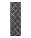 Oriental Weavers Henderson Shag 90 Runner Rug, 2'3 X 7'6 In Charcoal/gray