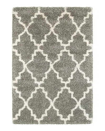 Oriental Weavers Henderson Shag 92 Area Rug, 7'10 X 10'10 In Gray/ivory