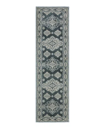 Oriental Weavers Intrigue Int05 Runner Area Rug, 2'3 X 7'6 In Blue