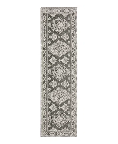 Oriental Weavers Intrigue Int06 Runner Area Rug, 2'3 X 7'6 In Grey