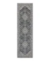 Oriental Weavers Intrigue Int07 Runner Area Rug, 2'3 X 7'6 In Blue
