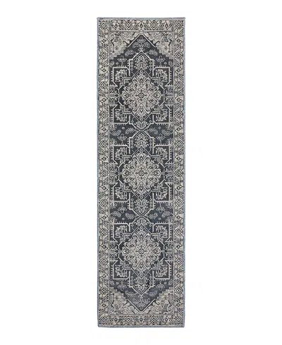Oriental Weavers Intrigue Int07 Runner Area Rug, 2'3 X 7'6 In Blue