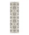 Oriental Weavers Intrigue Int08 Runner Area Rug, 2'3 X 7'6 In Ivory