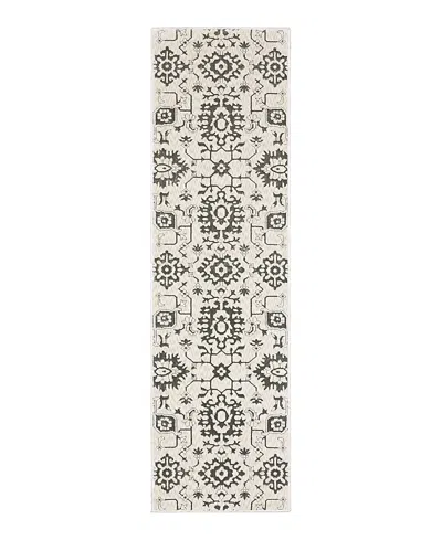 Oriental Weavers Intrigue Int08 Runner Area Rug, 2'3 X 7'6 In Ivory