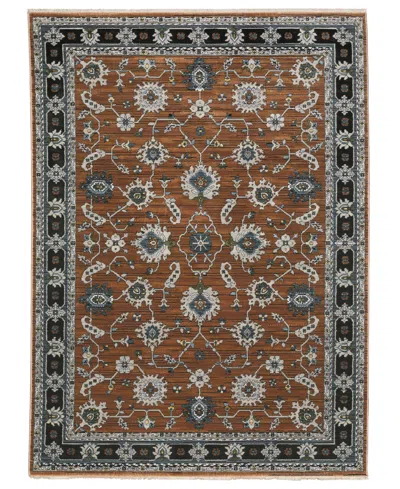 Oriental Weavers Keira Kei05 2'3"x7'6" Runner Area Rug In Rust