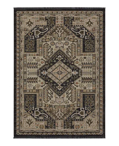 Oriental Weavers Legacy Lgy03 9'10 X 12'10 Area Rug In Black