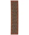Oriental Weavers Lilihan 002c6 2'6"x12' Runner Area Rug In Brown