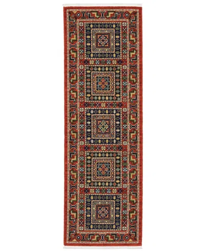 Oriental Weavers Lilihan 002c6 2'x6' Runner Area Rug In Red
