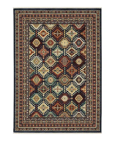 Oriental Weavers Lilihan 003b6 Area Rug, 2' X 3' In Navy