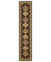 Oriental Weavers Lilihan 051k6 2'6"x12' Runner Area Rug In Black