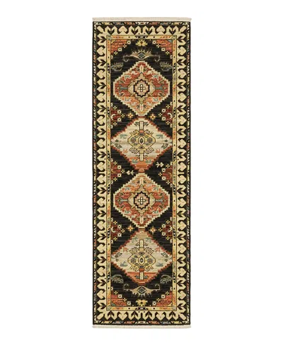 Oriental Weavers Lilihan 051k6 Runner Area Rug, 2' X 6' In Charcoal