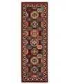 Oriental Weavers Lilihan 091r6 2'x6' Runner Area Rug In Red