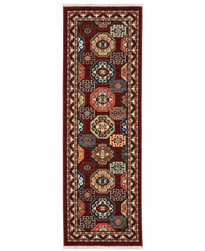 Oriental Weavers Lilihan 091r6 2'x6' Runner Area Rug In Red