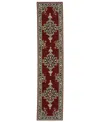 Oriental Weavers Lilihan 092r6 2'6"x12' Runner Area Rug In Red