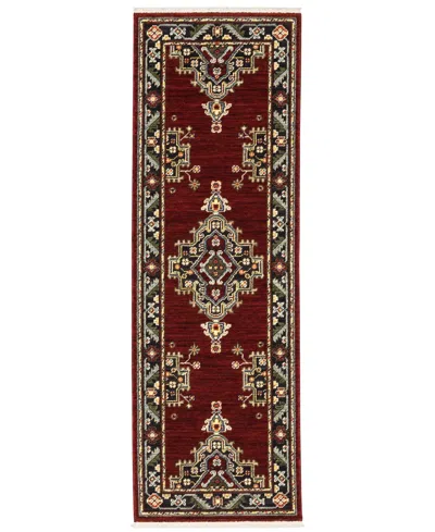 Oriental Weavers Lilihan 092r6 2'x6' Runner Area Rug In Red