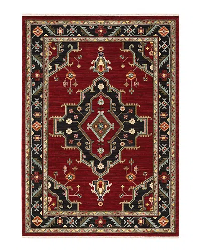 Oriental Weavers Lilihan 092r6 Area Rug, 2' X 3' In Red/black