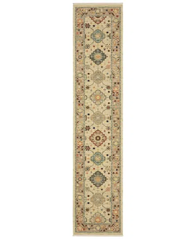 Oriental Weavers Lilihan 4601w 2'6"x12' Runner Area Rug In Brown