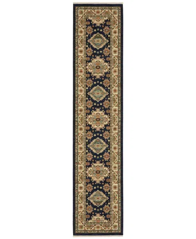 Oriental Weavers Lilihan 532b6 2'6"x12' Runner Area Rug In Blue
