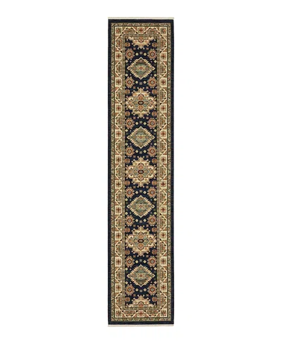 Oriental Weavers Lilihan 532b6 Runner Area Rug, 2'6 X 12' In Navy