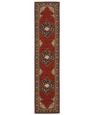Oriental Weavers Lilihan 5503m 2'6"x12' Runner Area Rug In Red