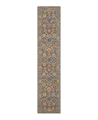 Oriental Weavers Lucca 093k1 Runner Area Rug, 2'6 X 12' In Grey