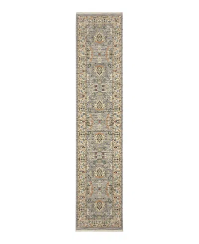 Oriental Weavers Lucca 2063l Runner Area Rug, 2'6 X 12' In Grey