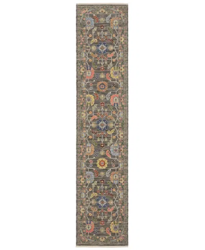 Oriental Weavers Lucca 5506k 2'6"x12' Runner Area Rug