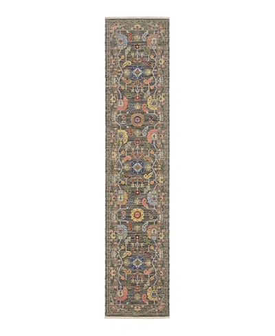 Oriental Weavers Lucca 5506k Runner Area Rug, 2'6 X 12' In Grey