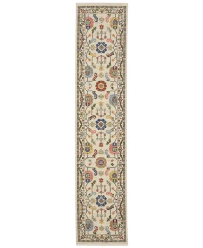 Oriental Weavers Lucca 5506w 2'6"x12' Runner Area Rug