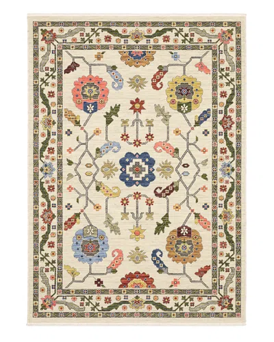 Oriental Weavers Lucca 5506w Area Rug, 6'7 X 9'6 In Ivory
