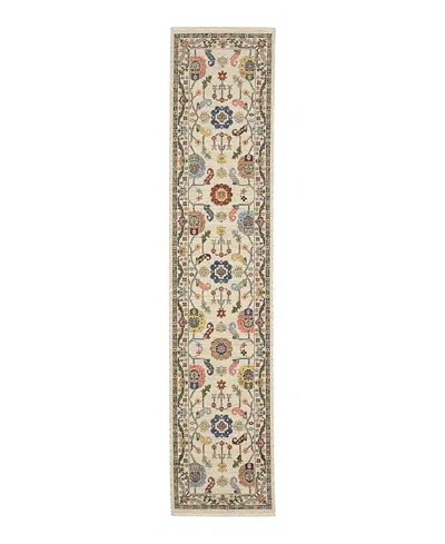 Oriental Weavers Lucca 5506w Runner Area Rug, 2'6 X 12' In Ivory