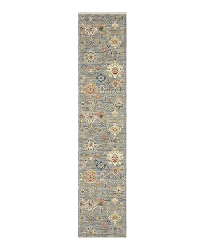 Oriental Weavers Lucca 5507e Runner Area Rug, 2'6 X 12' In Grey