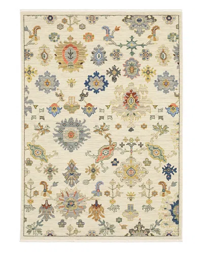 Oriental Weavers Lucca 5507w 5'3" X 7'6" Area Rug In Neutral