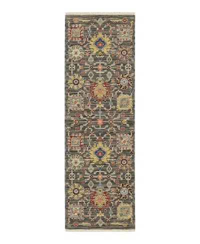 Oriental Weavers Lucca 8111k Runner Area Rug, 2' X 6' In Grey