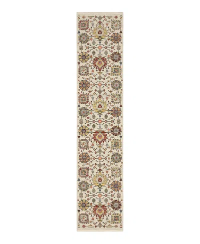 Oriental Weavers Lucca 8111w Runner Area Rug, 2'6 X 12' In Ivory