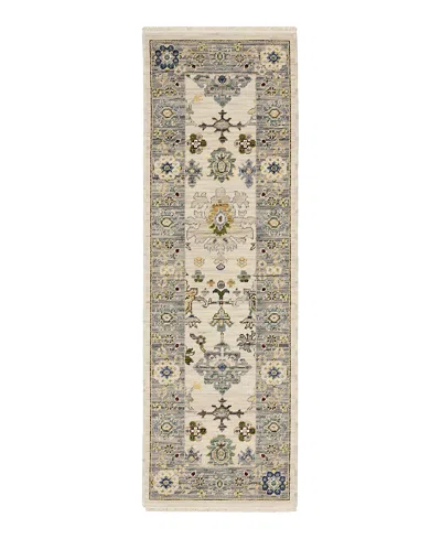 Oriental Weavers Lucca 846h1 Runner Area Rug, 2' X 6' In Ivory