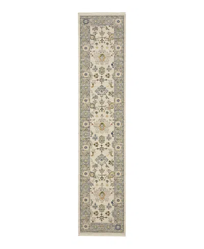 Oriental Weavers Lucca 846h1 Runner Area Rug, 2'6 X 12' In Ivory