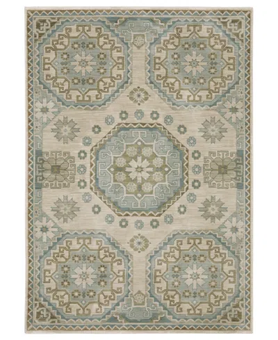 Oriental Weavers Maeve Mae03 2'3''x7'6'' Runner Area Rug In Green
