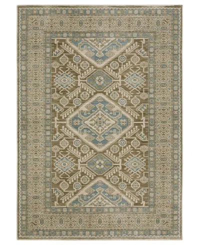 Oriental Weavers Maeve Mae08 2'3''x7'6'' Runner Area Rug In Green