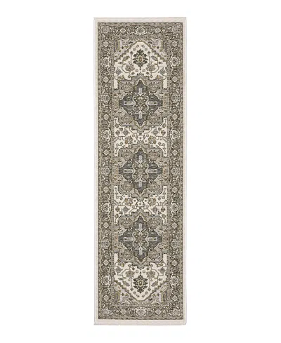 Oriental Weavers Maharaja 1144y Runner Area Rug, 2'3 X 7'6 In Gray