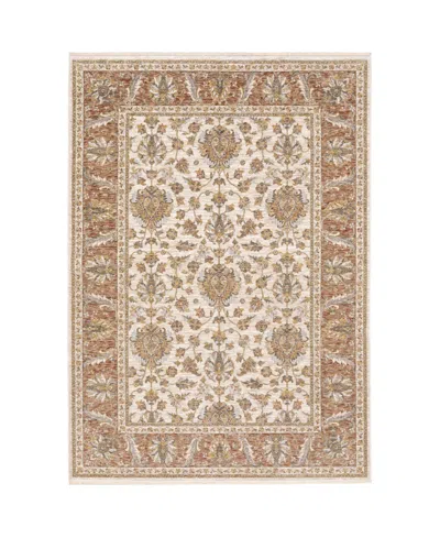 Oriental Weavers Maharaja 5091z Rust And Ivory 2'3" X 7'6" Runner Rug