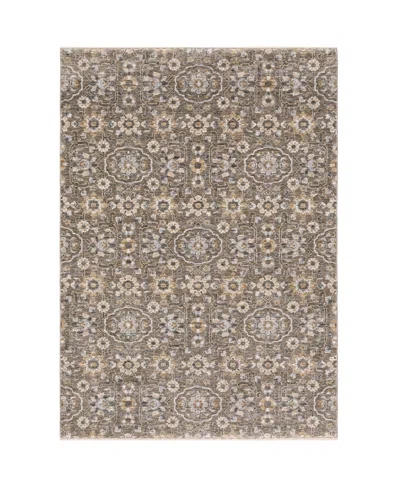 Oriental Weavers Maharaja 532d Gray And Tan 9'10" X 12'10" Area Rug In Multi